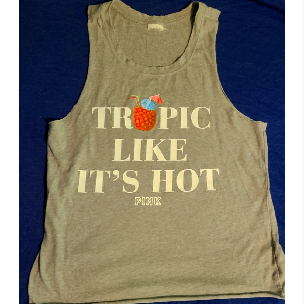 Cute VS Pink Muscle tee Size Small